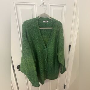 DAYDREAMER Green Ombré Cardigan  
Size Large
Excellent Condition